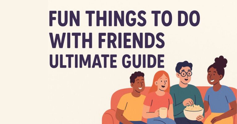 Fun Things to Do with Friends: Ultimate Guide